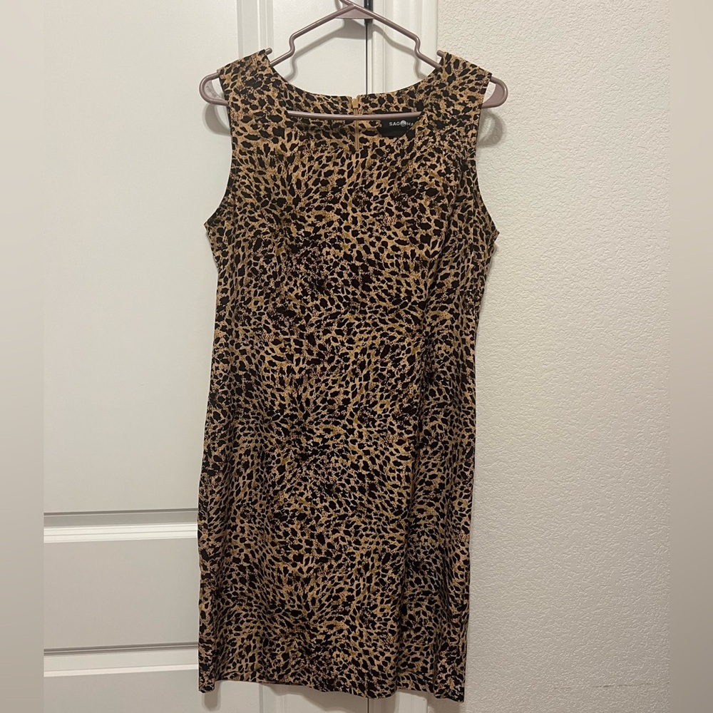 Sag Harbor Cheetah Print Dress